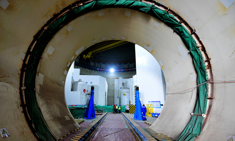 福清核電5號機組反應堆內部。（新華社記者 魏培全 攝）