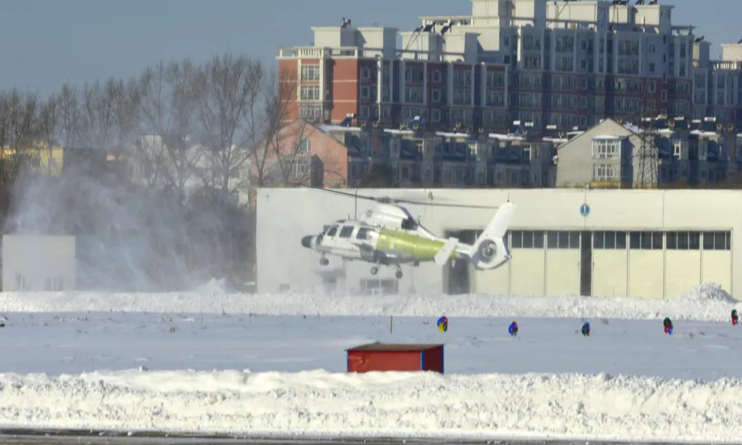 圖為試飛現場。