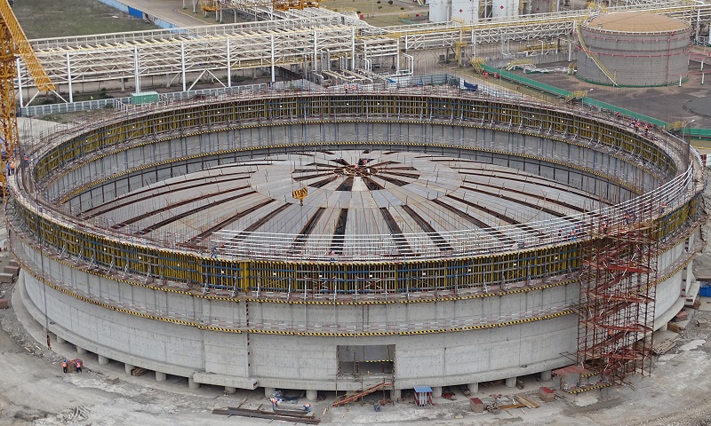 圖為施工現場。