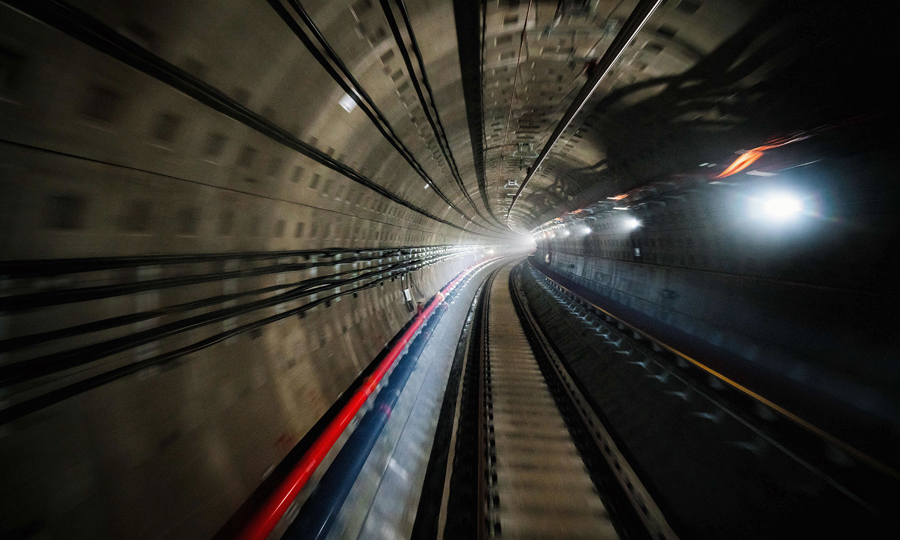 圖為隧道內場景。（祁稼昊 攝）