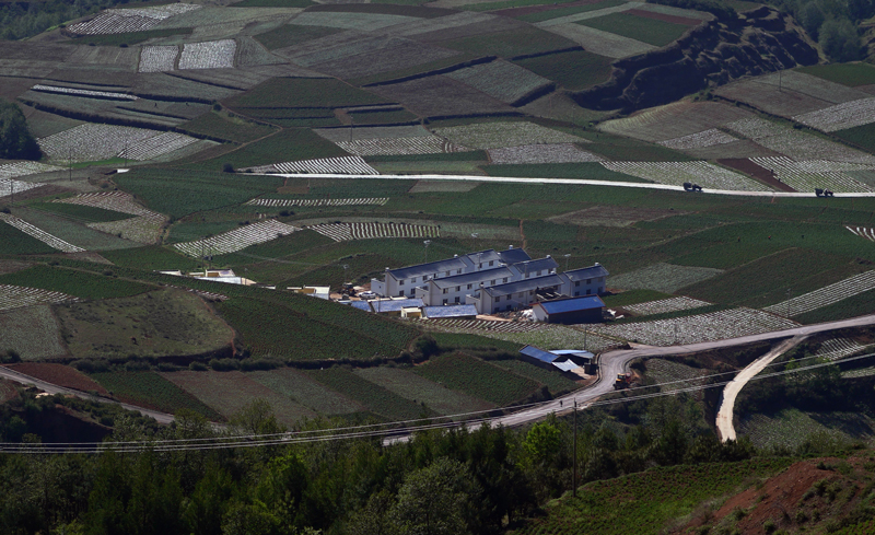 圖為近日竣工的九都鄉芝洛古村安全住房。（宿東 攝） 