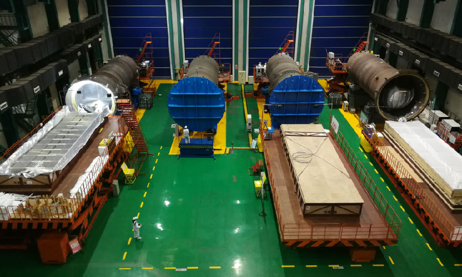 哈電集團重裝公司挑起防疫重任、扛起硬核擔當，全面推進復工復產和生產經營各項工作，實現了市場占有率已達43.75%的華龍一號蒸汽發生器4個機組12臺產品的批量化生產。