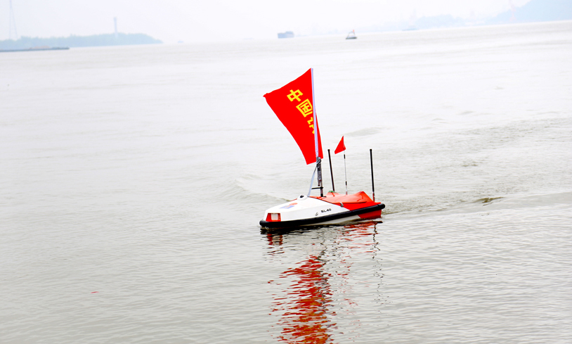 圖為無人艇水面偵測。