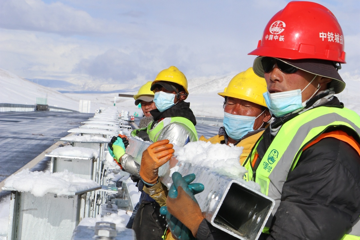 圖為施工現場。