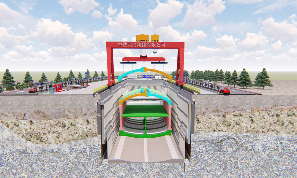 青島地鐵6號線全長30.8公里，共設地下車站21座，其中6座為裝配式車站。可洛石站為地下兩層車站，裝配構件共計512塊，拼裝總重達2.3萬噸，最重的底板構件長度超過20米、重達113噸。