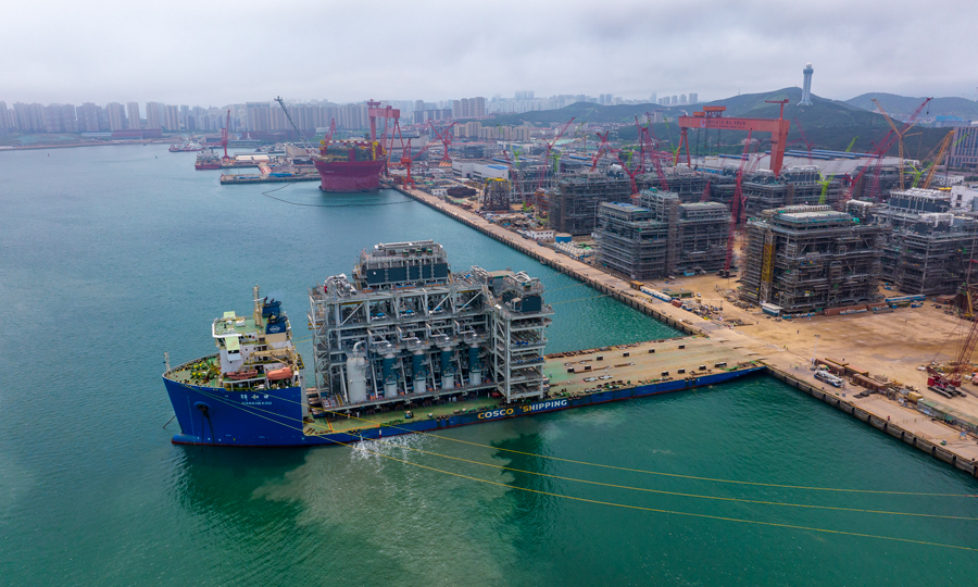 加拿大LNG項目最重模塊完成裝船。