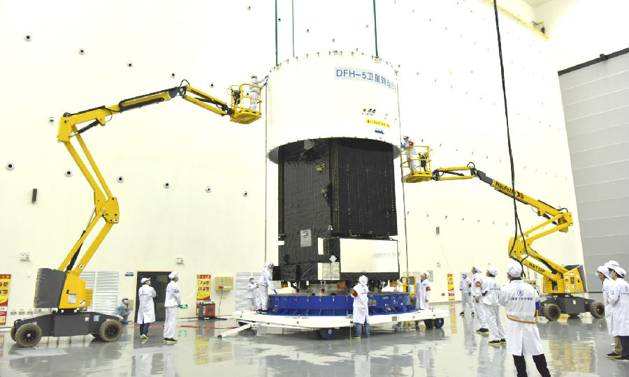 圖為2019年12月拍攝的實踐二十號衛星。