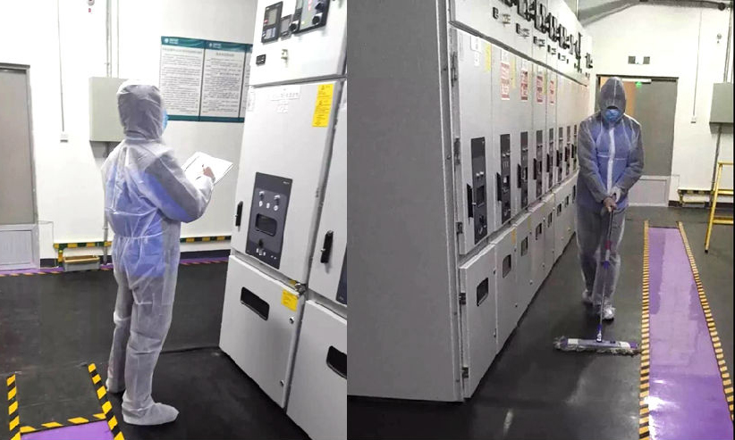 中國光谷科技會展中心于2月5日建成“方艙醫院”，啟用總面積約達1萬平方米的三個展館，可容納1000張床位。2月18日，中電光谷麗島物業派出兩名工程骨干人員保障電力。兩人輪流值守醫院配電房，每日人均工作12小時，確保用電正常。