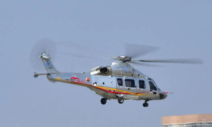 圖為試飛現場。